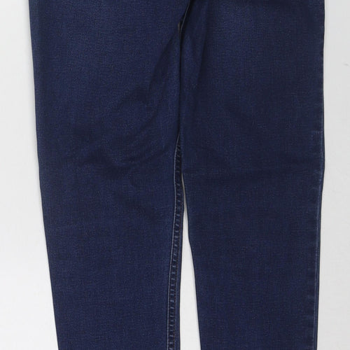 New Look Womens Blue Cotton Skinny Jeans Size 10 L27 in Slim Zip