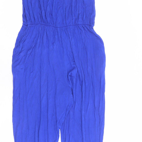 ASOS Womens Blue Viscose Jumpsuit One-Piece Size 8 L23 in Pullover