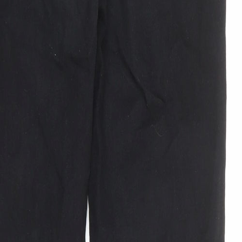 Topshop Womens Black Cotton Skinny Jeans Size 26 in L34 in Regular Zip