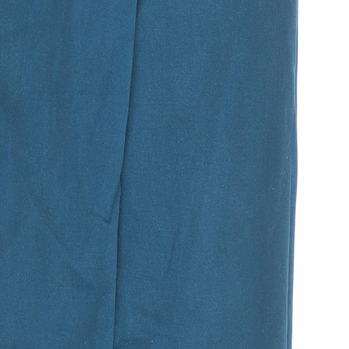 Marks and Spencer Womens Blue Cotton Skinny Jeans Size 14 L32 in Regular Zip