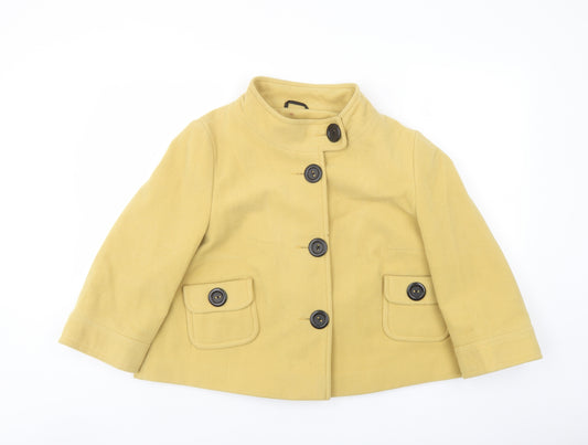 New Look Womens Yellow Jacket Size 16 Button