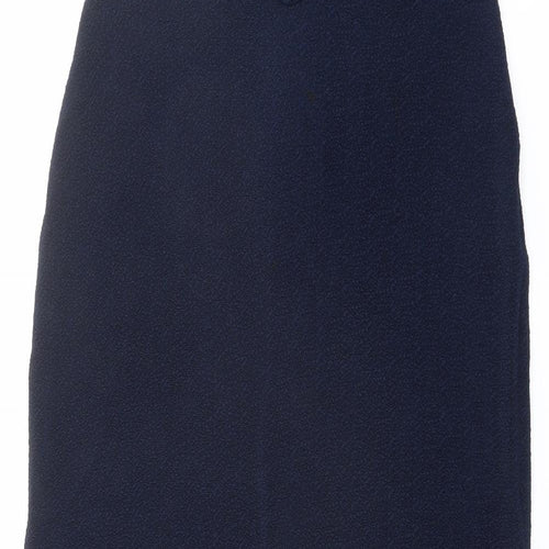 Joseph Ribkoff Womens Blue Polyester A-Line Skirt Size 28 in Zip