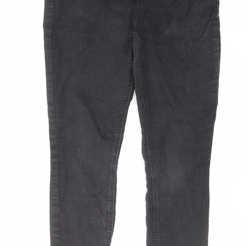 TU Womens Black Cotton Jegging Jeans Size 12 L28 in Regular