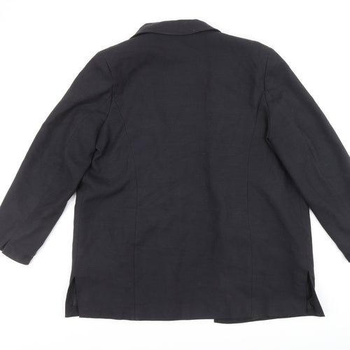 First Avenue Classics Womens Black Jacket Blazer Size 16