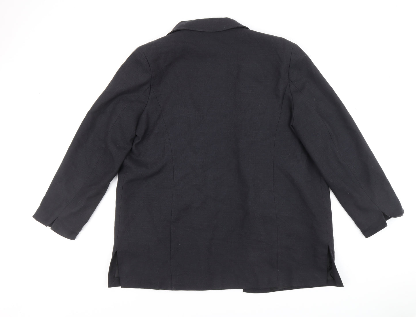 First Avenue Classics Womens Black Jacket Blazer Size 16