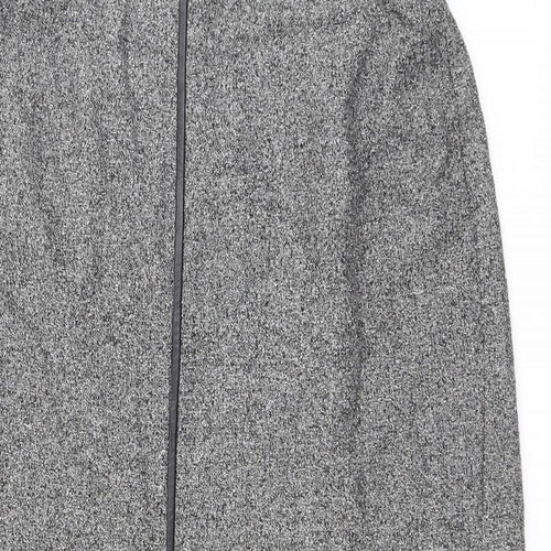 Marcona Womens Grey Wool A-Line Skirt Size 16 Button