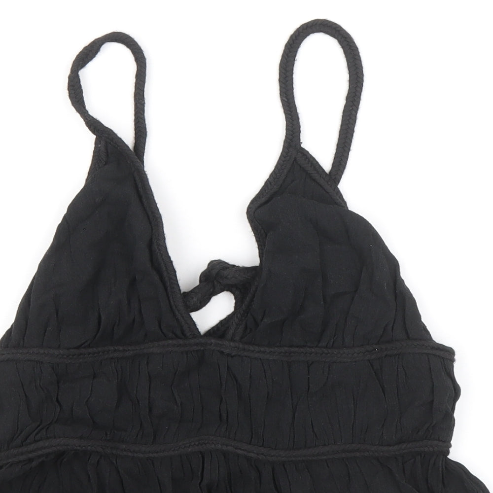 Zara Womens Black Polyester Camisole Tank Size S V-Neck