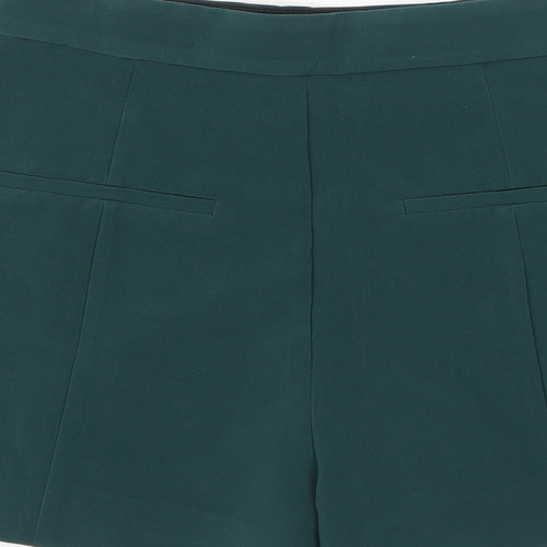 H&M Womens Green Polyester Sailor Shorts Size 12 L15 in Regular Hook & Eye