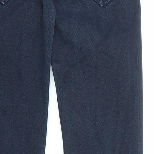 Lob's Womens Blue Cotton Straight Jeans Size 28 in L31 in Regular Zip