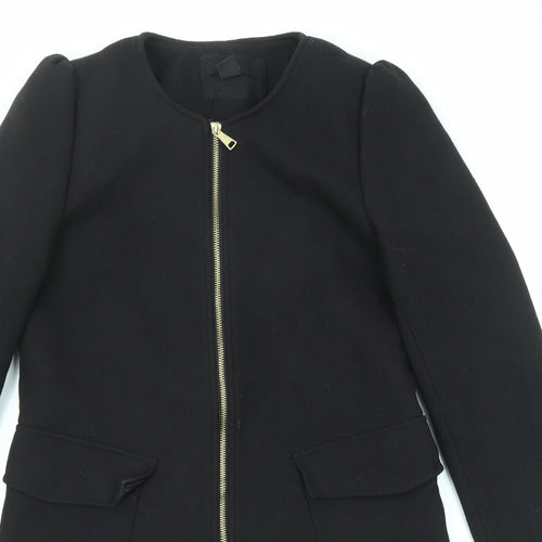 H&M Womens Black Jacket Size 10 Zip