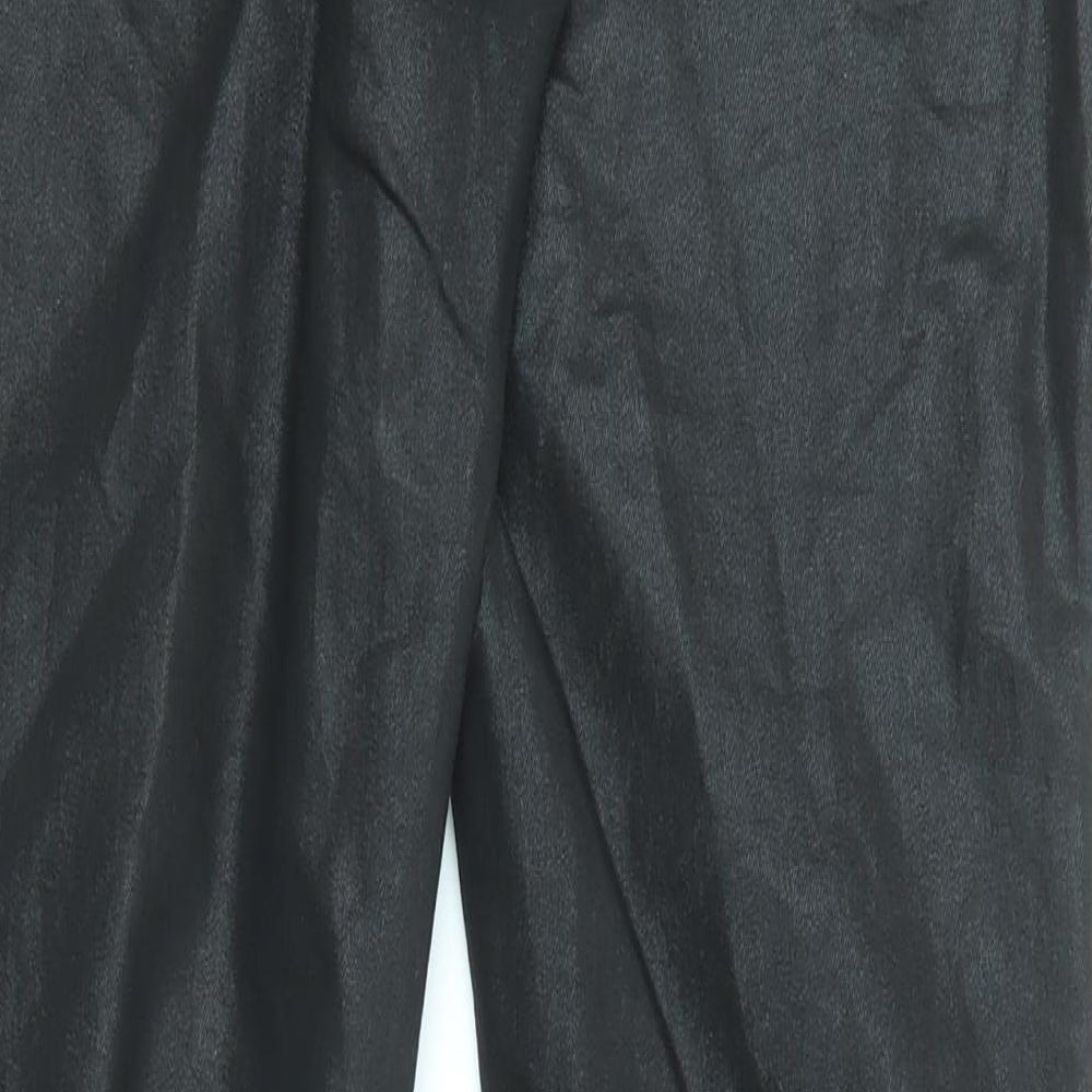 H&M Womens Black Cotton Jegging Trousers Size 16 L30 in Regular Zip