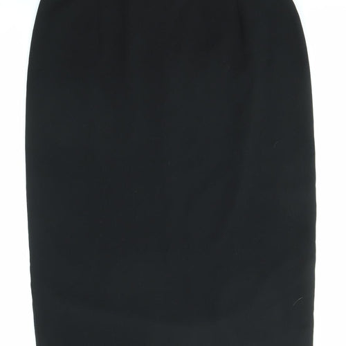 Hamells Womens Black Polyester Straight & Pencil Skirt Size 16 Zip
