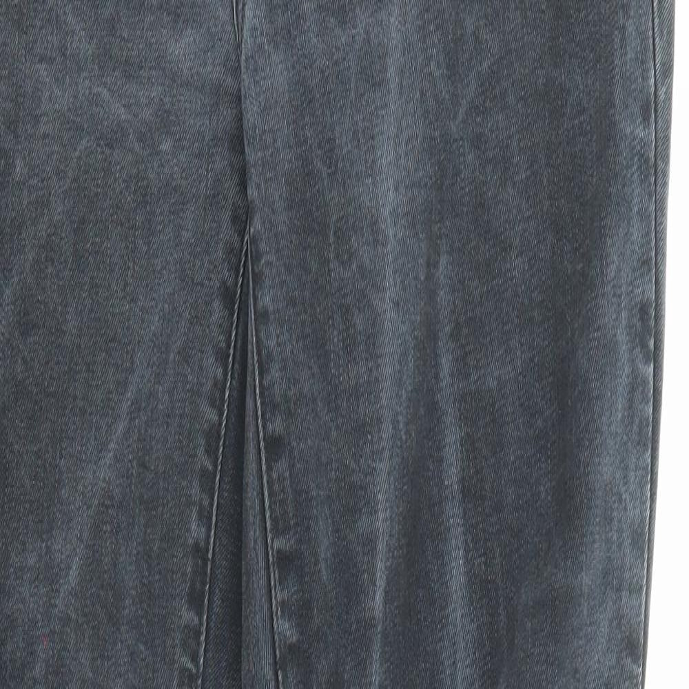 Gap Womens Grey Polyester Skinny Jeans Size 32 in L30 in Regular Button - Tie Dye Effect