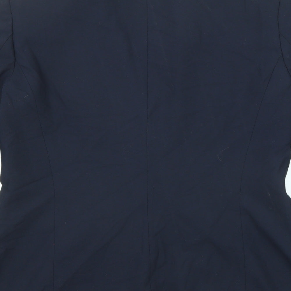 Marks and Spencer Womens Blue Polyester Jacket Blazer Size 14