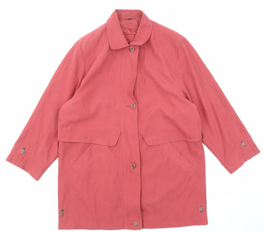 Klass Womens Red Jacket Size M Button