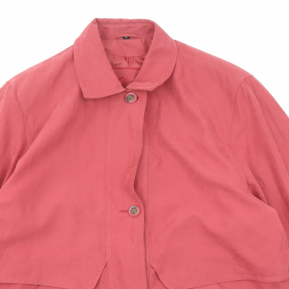 Klass Womens Red Jacket Size M Button