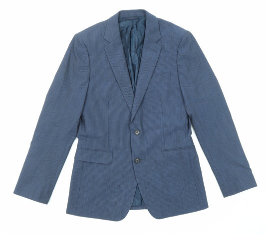 Gap Mens Blue Wool Jacket Suit Jacket Size 36 Regular