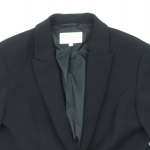 Damsel in a Dress Womens Black Jacket Blazer Size 10 Button