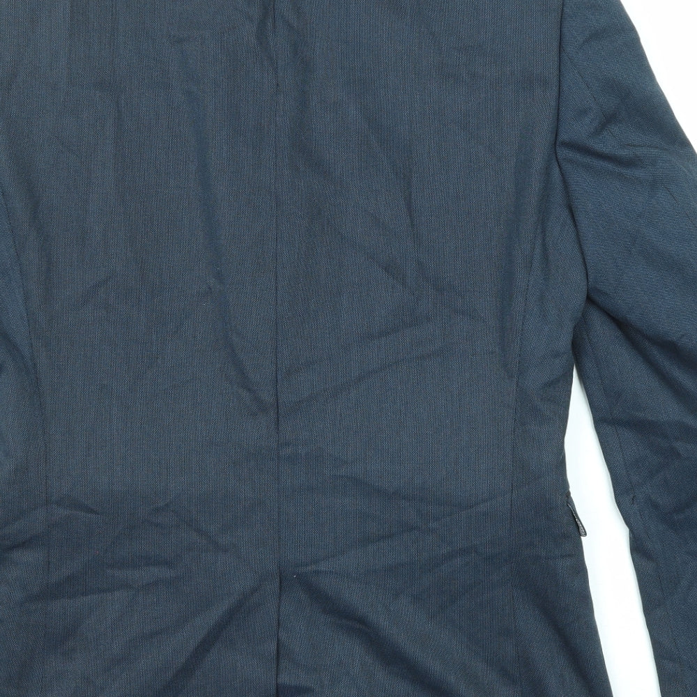 NEXT Mens Blue Polyester Jacket Suit Jacket Size 38 Regular