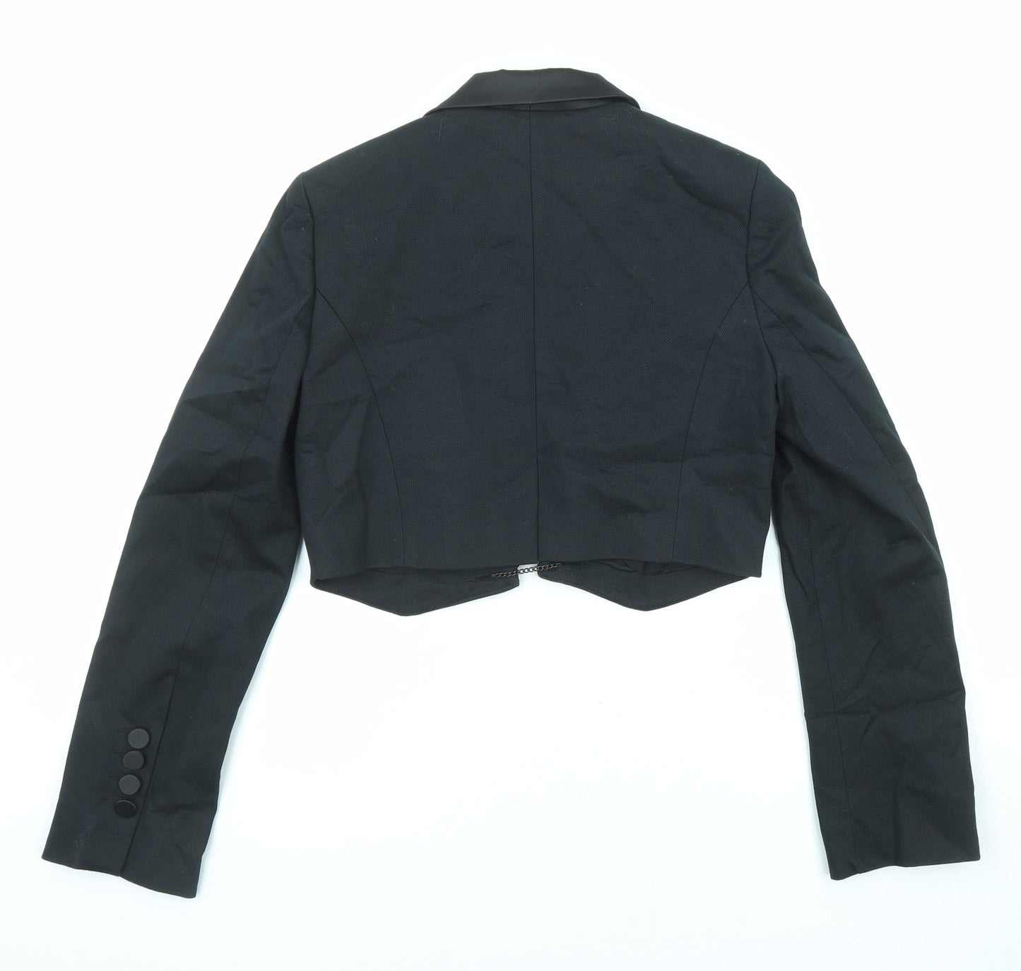 Warehouse Womens Black Jacket Blazer Size 12 Button