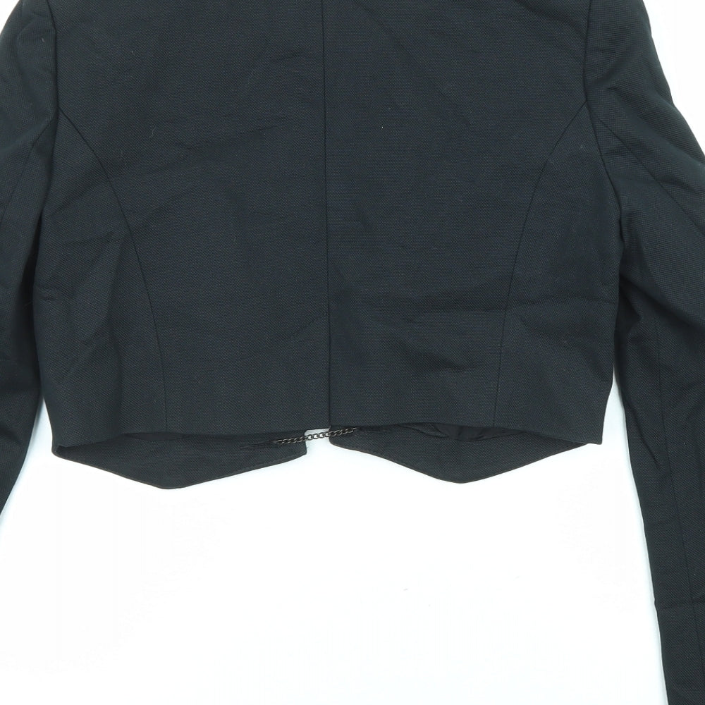 Warehouse Womens Black Jacket Blazer Size 12 Button