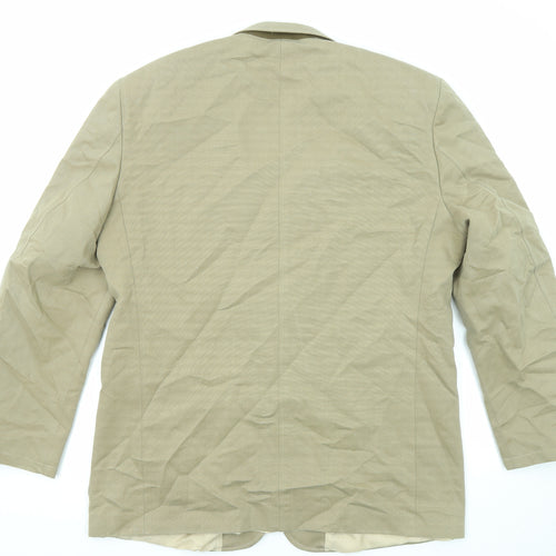 Kartell Mens Beige Cotton Jacket Suit Jacket Size 44 Regular