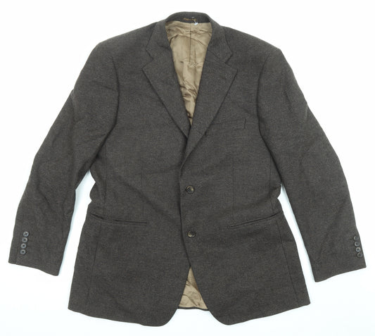 Marks and Spencer Mens Brown Wool Jacket Suit Jacket Size 40 Regular