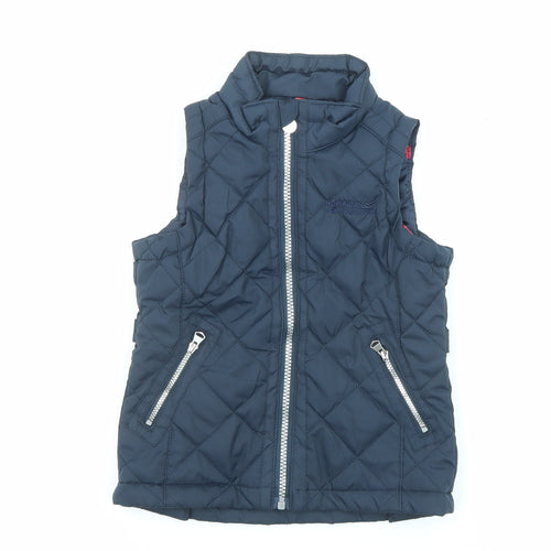 Regatta Girls Blue Gilet Jacket Size 3-4 Years Zip