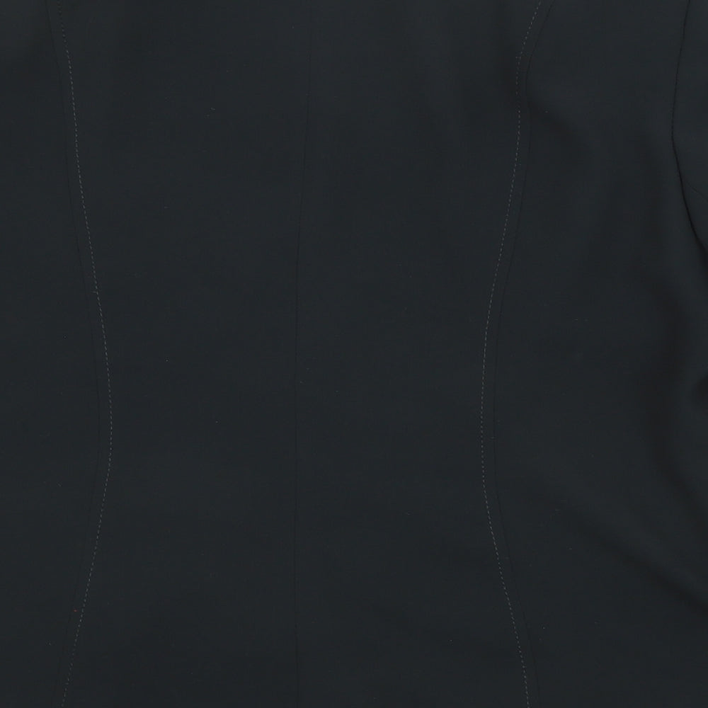 Berkertex Womens Black Jacket Blazer Size 18 Button
