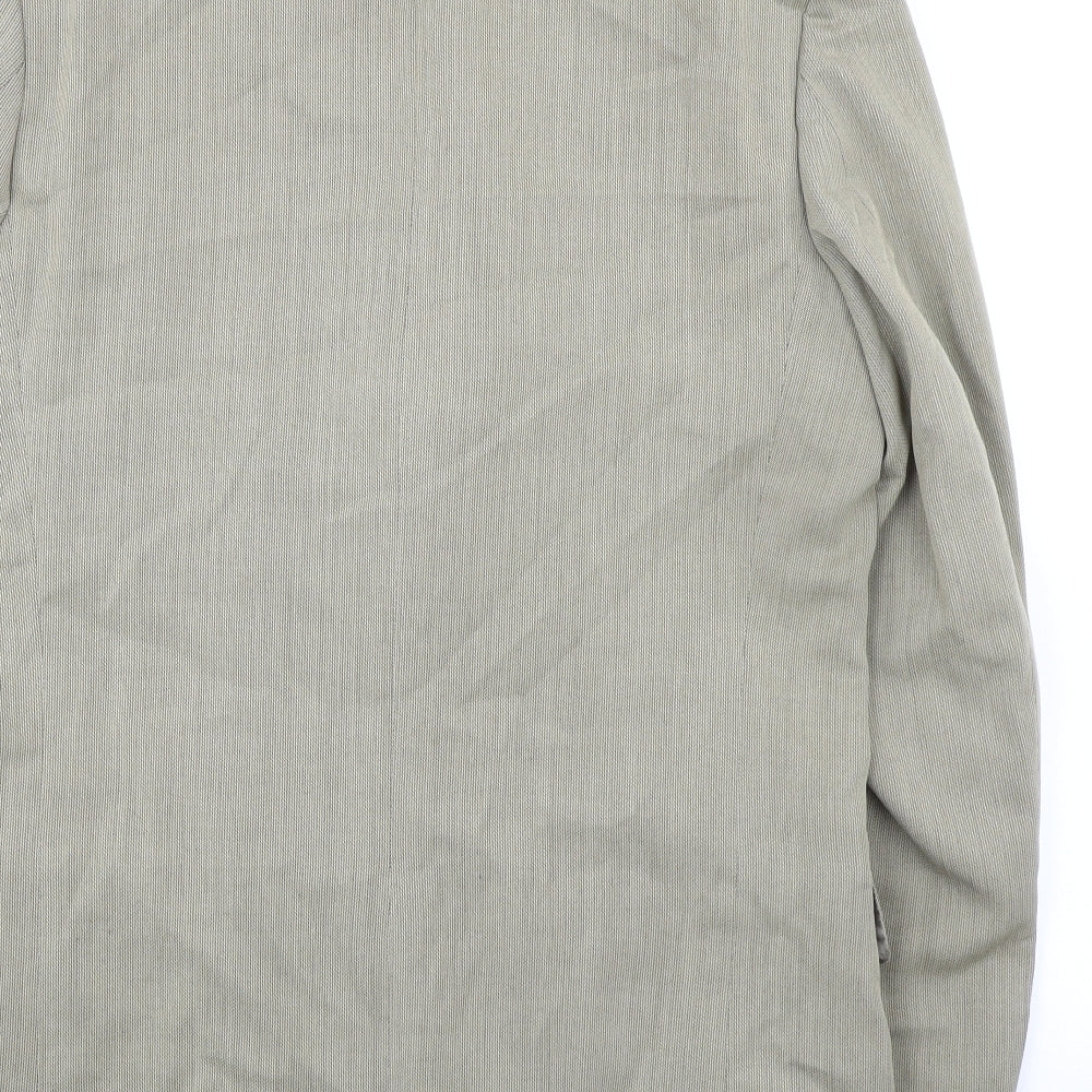 Gibson Mens Beige Polyester Jacket Suit Jacket Size 40 Regular