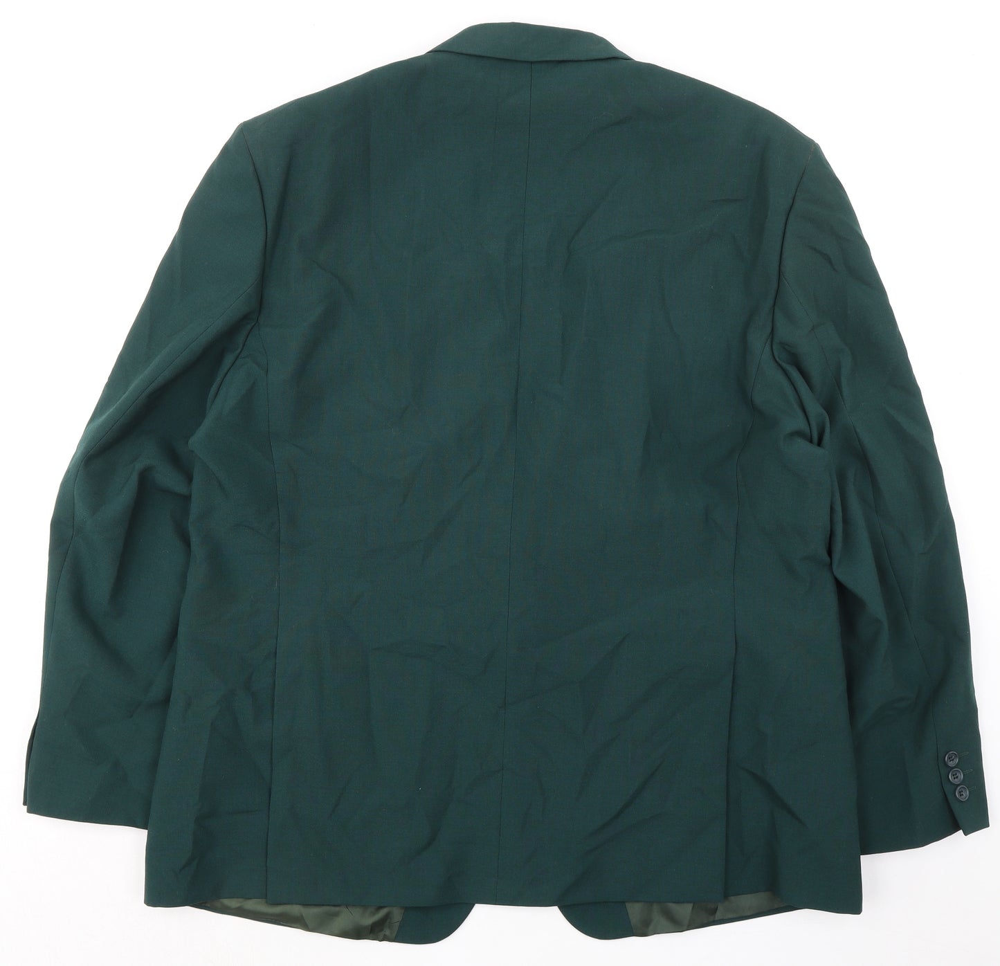 Varteks Mens Green Acetate Jacket Suit Jacket Size 48 Regular