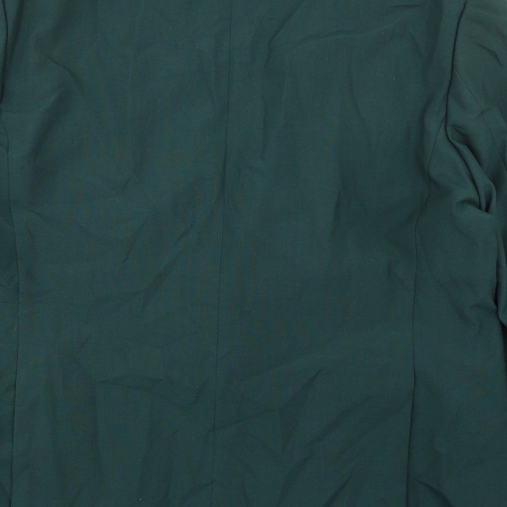 Varteks Mens Green Acetate Jacket Suit Jacket Size 48 Regular