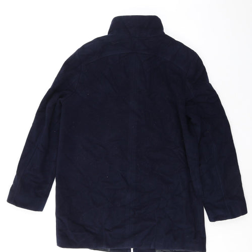 Gerry Weber Womens Blue Overcoat Coat Size 12 Zip