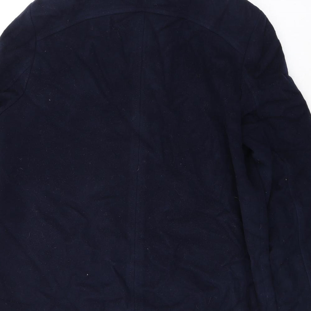 Gerry Weber Womens Blue Overcoat Coat Size 12 Zip