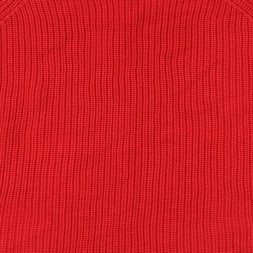 Target Womens Red Round Neck Cotton Pullover Jumper Size S