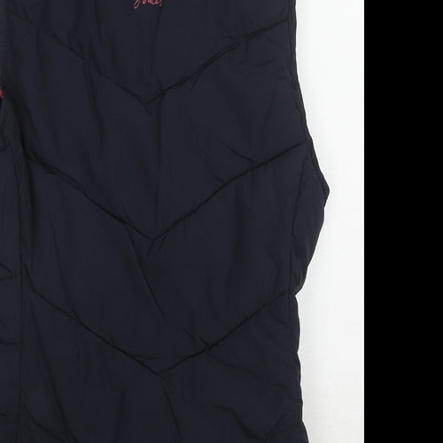 Joules Womens Blue Gilet Jacket Size 8 Zip