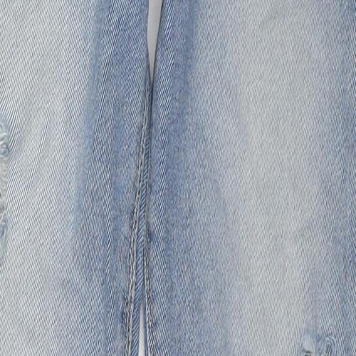 River Island Womens Blue Cotton Skinny Jeans Size 12 L28 in Regular Zip