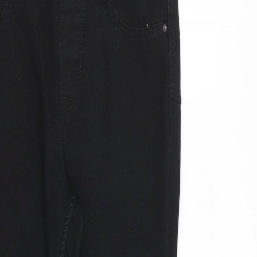 New Look Womens Black Cotton Jegging Jeans Size 12 L26 in Regular