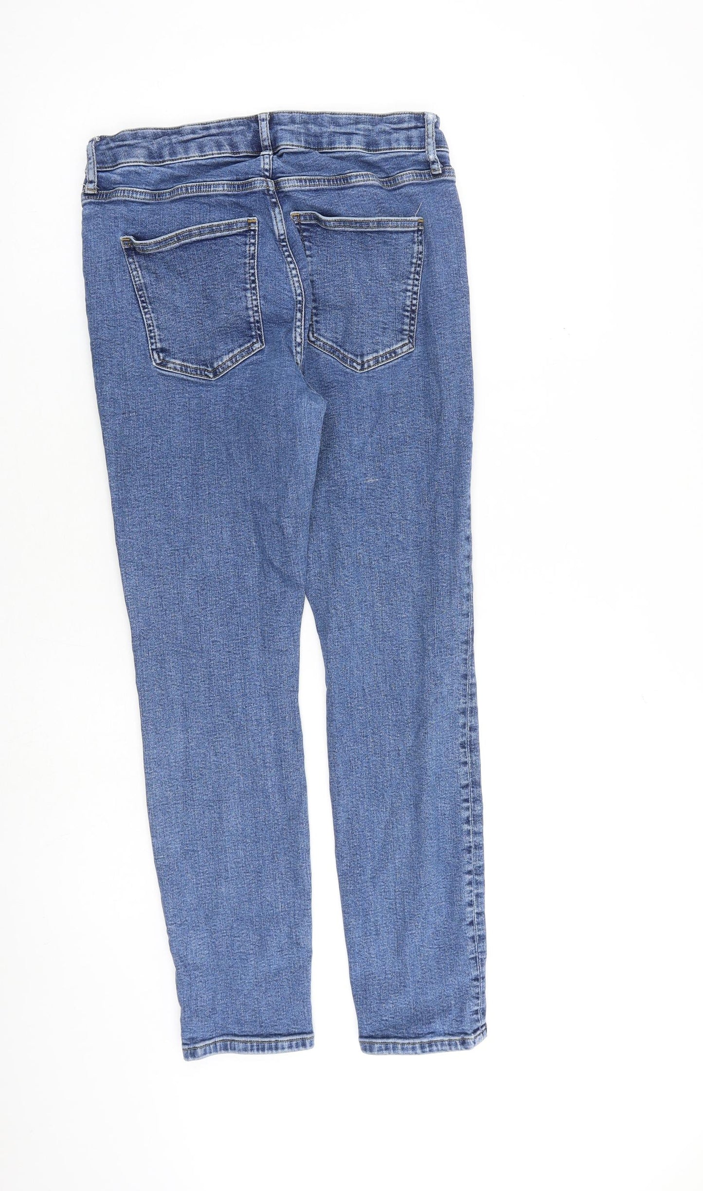 Boden Womens Blue Cotton Skinny Jeans Size 12 L27 in Regular Zip