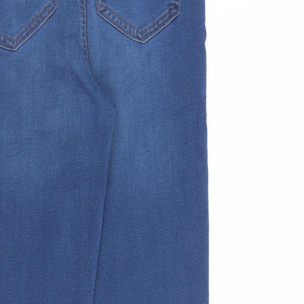 Marks and Spencer Womens Blue Cotton Jegging Jeans Size 10 L28 in Slim