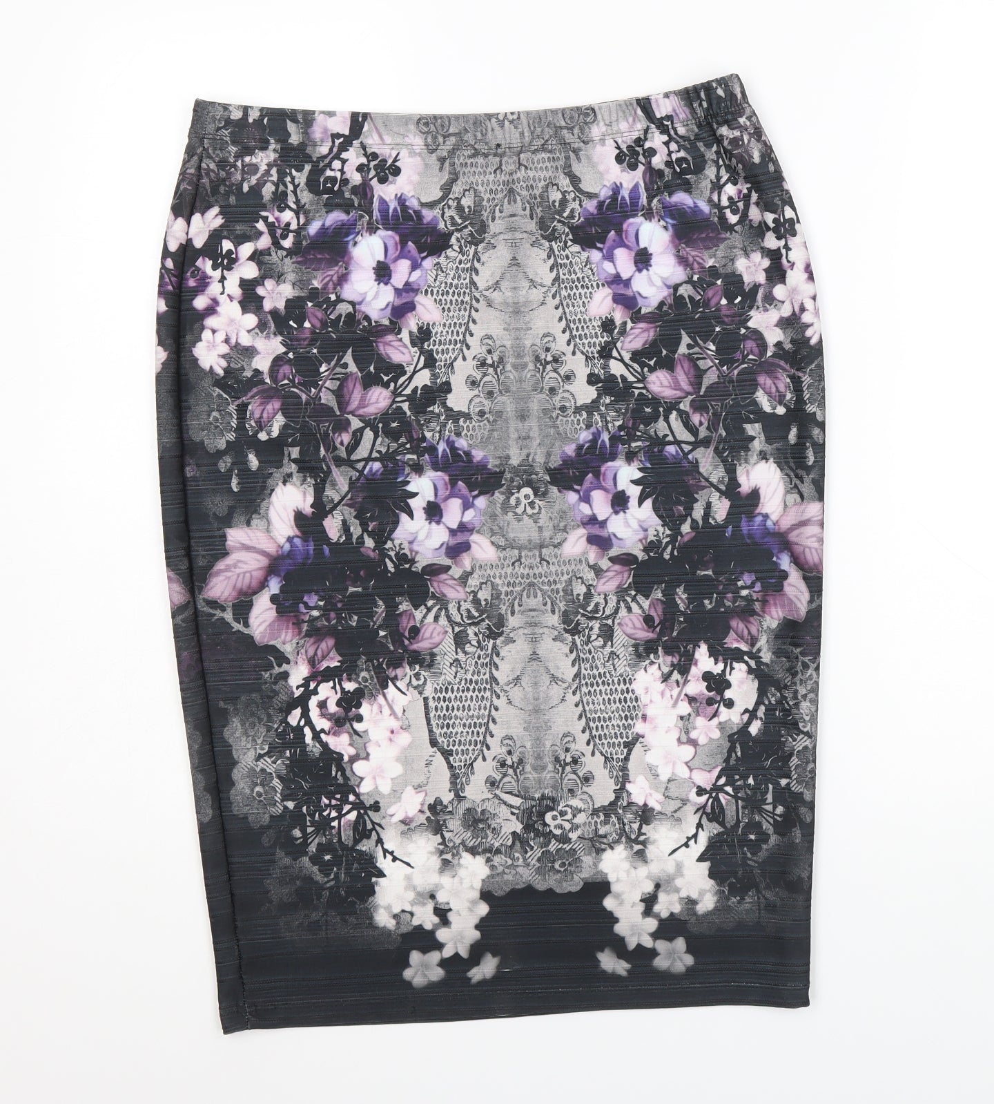 NEXT Womens Multicoloured Geometric Polyester Bandage Skirt Size 12