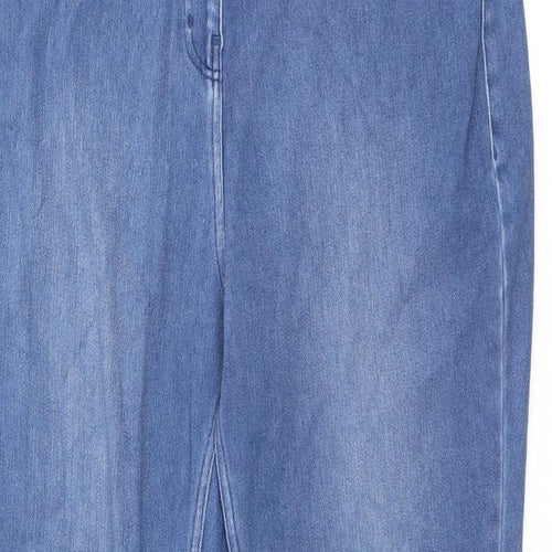 NEXT Womens Blue Cotton Jegging Jeans Size 14 L24 in - Cropped