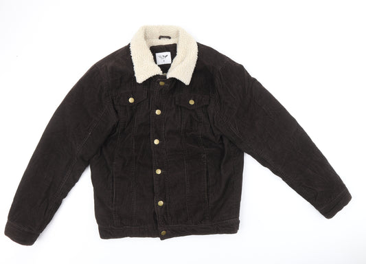 Cedar Wood State Womens Brown Jacket Size M Button