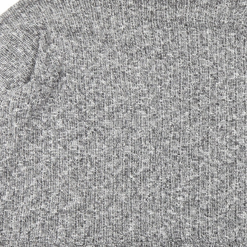 Topshop Womens Grey Roll Neck Polyester Pullover Jumper Size 12