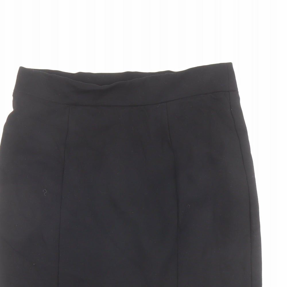 NEXT Womens Black Viscose Straight & Pencil Skirt Size 14