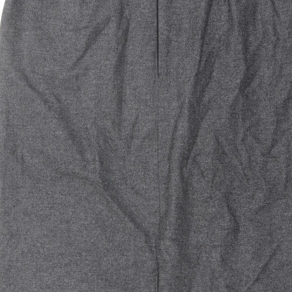 Bruar Womens Grey Wool Straight & Pencil Skirt Size 20 Zip