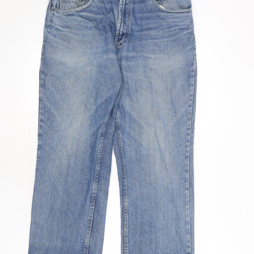 Denim & Co. Mens Blue Cotton Straight Jeans Size 34 in L30 in Regular Zip