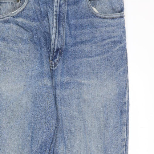 Denim & Co. Mens Blue Cotton Straight Jeans Size 34 in L30 in Regular Zip