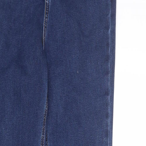 F&F Womens Blue Cotton Skinny Jeans Size 8 L28 in Regular Zip