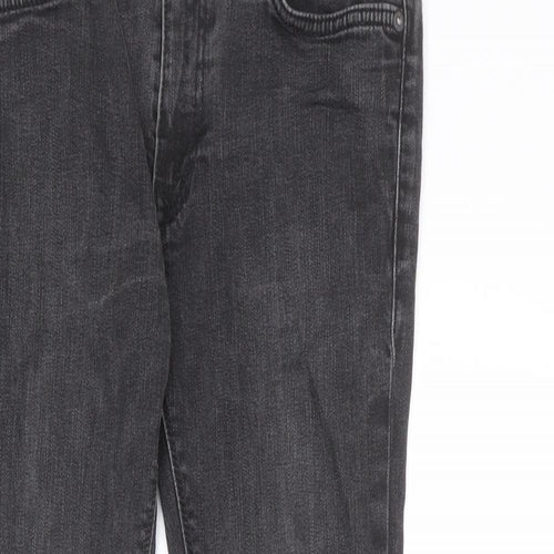 River Island Mens Grey Cotton Skinny Jeans Size 32 in L30 in Regular Zip